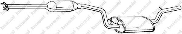 Глушник передня частина BOSAL 288203