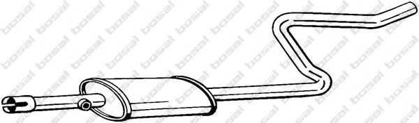 Глушник передня частина BOSAL 281283