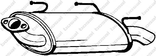 Глушник задня частина BOSAL 145503