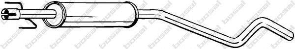 Глушник передня частина BOSAL 284747