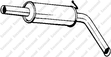 Резонатор (середня частина) BOSAL 220039