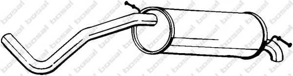 Глушник задня частина BOSAL 233635
