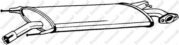 Глушник передня частина BOSAL 279445