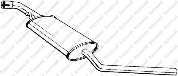 Глушник передня частина BOSAL 281475