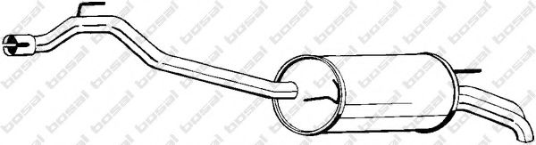 Глушник задня частина BOSAL 283491