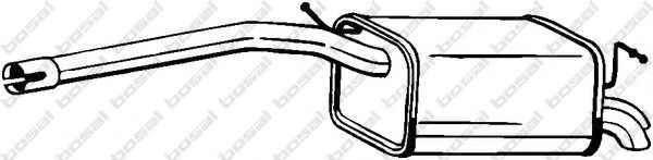 Глушник задня частина BOSAL 233405
