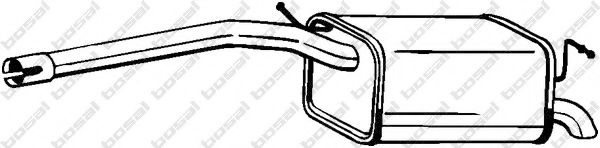 Глушник задня частина BOSAL 233059