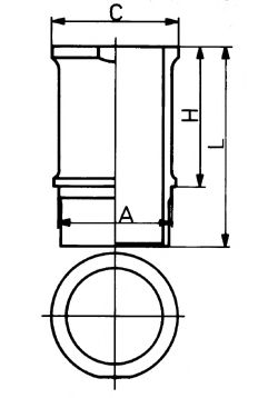 Гільза двигуна KOLBENSCHMIDT 89584110