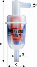 Паливний фільтр  MFILTER DF11