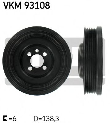 Ремінний шків колінчастого валу SKF VKM93108