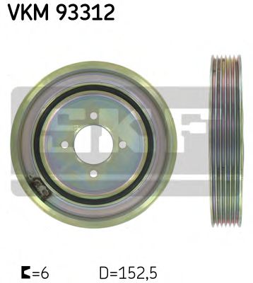 Шків колінчатого валу SKF VKM93312