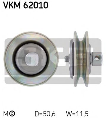 Ролик натяжний ременя клинового  SKF VKM62010