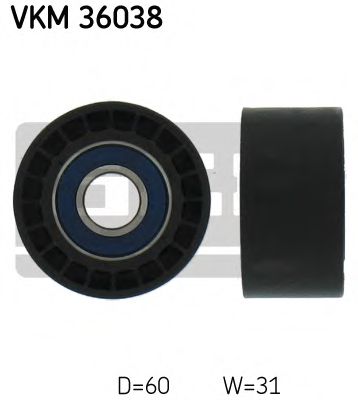 Ролик приводного ременя  SKF VKM36038
