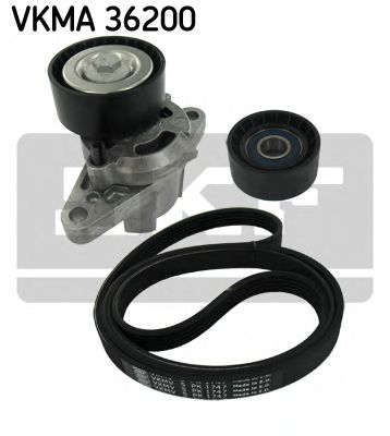 Полікліновий ременний комплект  SKF VKMA36200