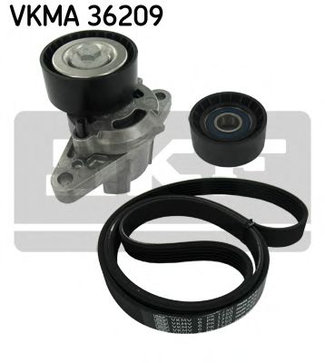 Комплект ременя ГРМ  SKF VKMA36209