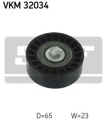 Ролик обвідний поліклінового ременя  SKF VKM32034