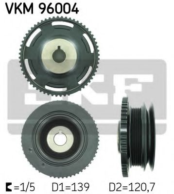 Ремінний шків колінчастого валу SKF VKM96004