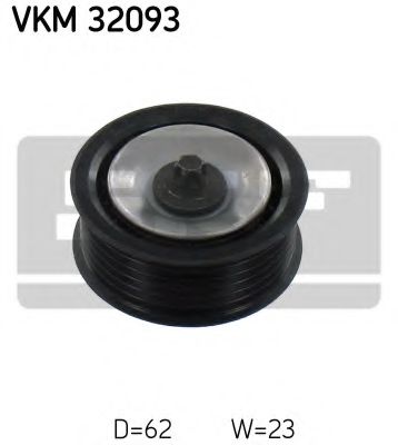 Натяжний ролик поліклинового ременя  SKF VKM32093
