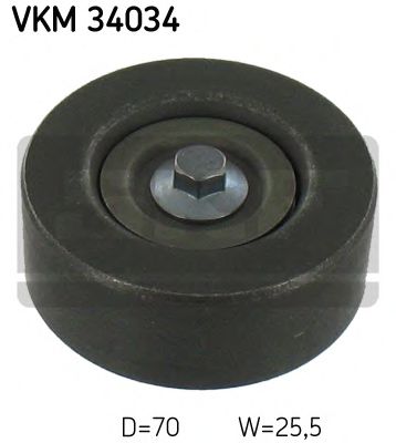 Ролик обвідний поліклінового ременя  SKF VKM34034