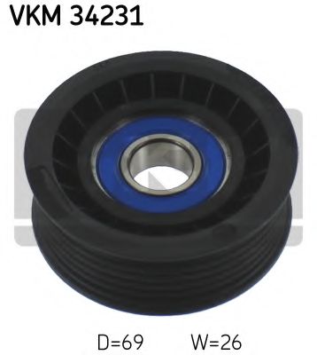 Ведучий ролик поліклінового ременя  SKF VKM34231