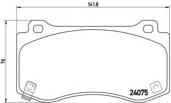 Гальмівні колодки дискові BREMBO P11023