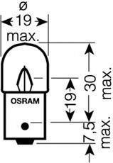 Автолампа (5W 24V BA15S) OSRAM 5627