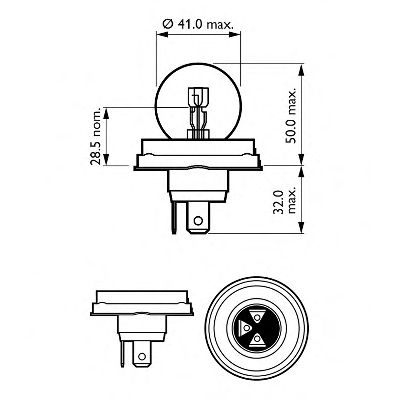 Автомобiльна лампа PHILIPS 12620B1