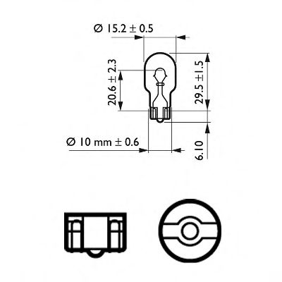 Авто лампа PHILIPS 12067CP