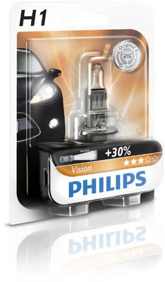 Лампа розжарювання H1premium 12v 55w P14,5s  PHILIPS 12258PRB1