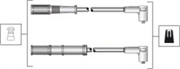 Дроти високовольтні, комплект MAGNETI MARELLI 941318111301