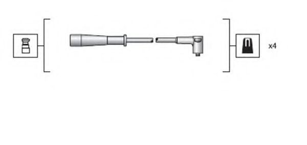 Дроти високовольтні, комплект MAGNETI MARELLI 941318111130