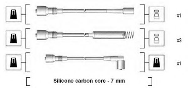 Комплект дротів запалювання (M MAGNETI MARELLI 941125280680