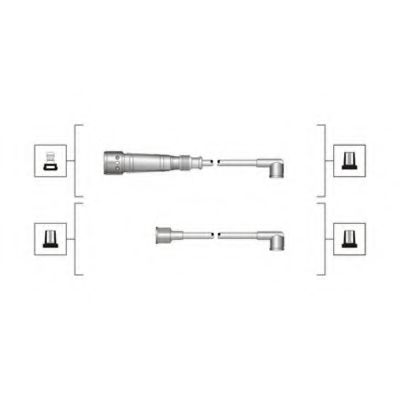 Комплект дротів запалювання (MSQ0004) MAGNETI MARELLI 941319170004