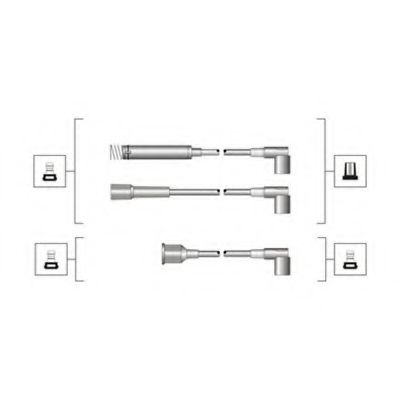 Комплект дротів запалювання (MSQ0009) MAGNETI MARELLI 941319170009