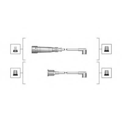 Комплект дротів запалювання (MSQ0017) MAGNETI MARELLI 941319170017