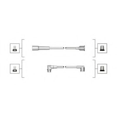 Комплект дротів запалювання (MSQ0067) MAGNETI MARELLI 941319170067