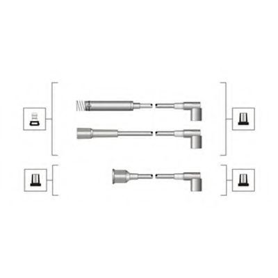 Комплект дротів запалювання (MSQ0110) MAGNETI MARELLI 941319170110