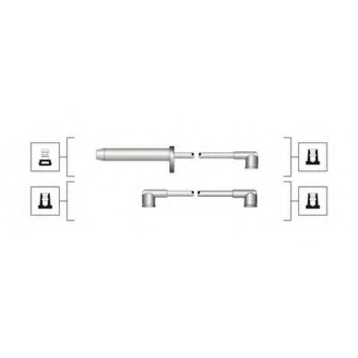Комплект дротів запалювання (MSQ0112) MAGNETI MARELLI 941319170112