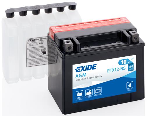 Акумулятор Exide AGM 12В 10 Аг 150А(EN) L EXIDE ETX12BS