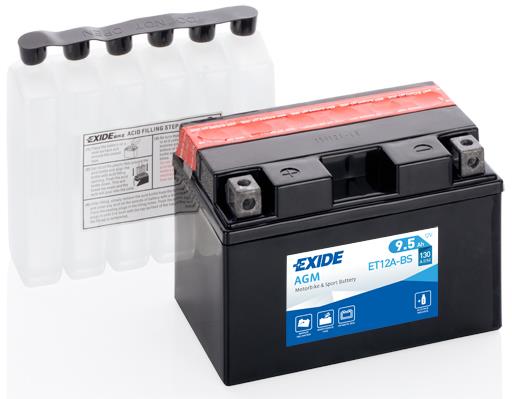Акумулятор Exide AGM 12В 9,5 Аг 130А(EN) L+ EXIDE ET12ABS