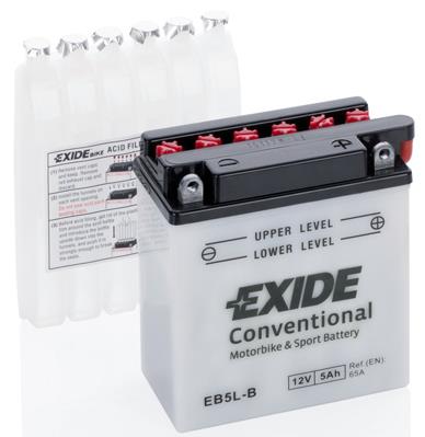 Акумулятор Exide Conventional 12В 5 Аг 65А(EN) R+ EXIDE EB5LB