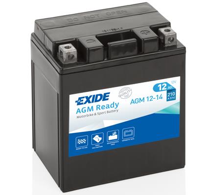 Акумулятор Exide AGM Ready 12В 14 Аг 210А(EN) R+ EXIDE AGM1214