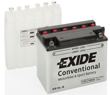 Акумулятор Exide Conventional 12В 19 Аг 190А(EN) R+ EXIDE EB16LB
