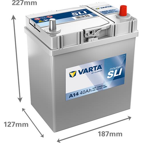 Акумулятор Varta Blue Dynamic 12В 40Аг 330А(EN) R+ VARTA 540126033