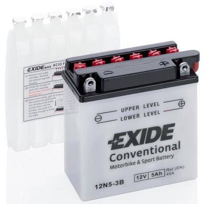 Акумулятор Exide Conventional 12В 5Ач 40А(EN) R+ EXIDE 12N53B