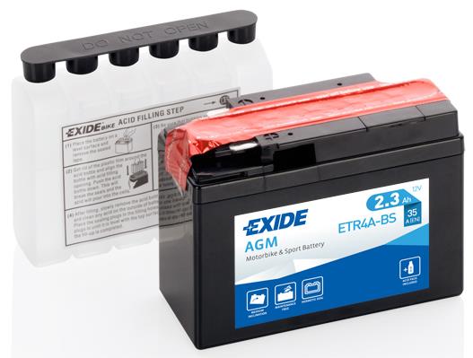 Акумулятор Exide AGM 12В 2,3 Аг 35А(EN) L+ EXIDE ETR4ABS