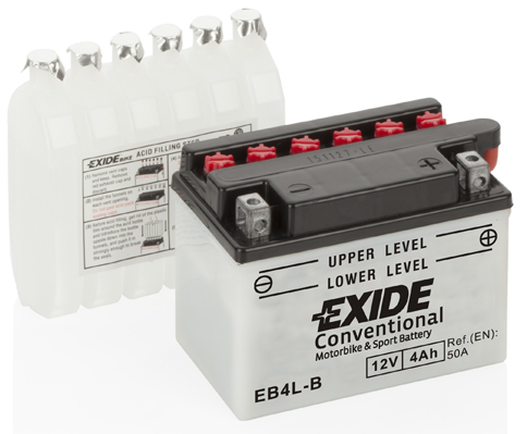 Акумулятор Exide Conventional 12В 4 Аг 50А(EN) R+ EXIDE EB4LB