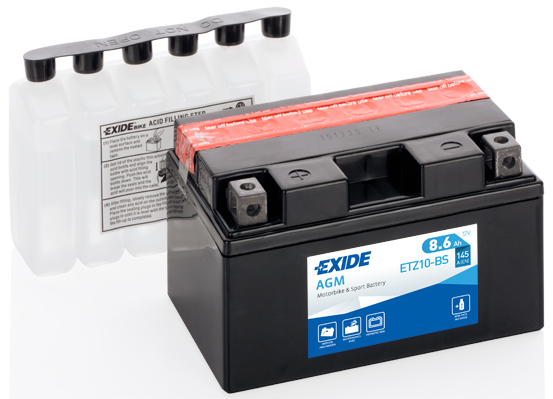 Акумулятор Exide AGM 12В 8,6 Аг 145А(EN) L+ EXIDE ETZ10BS