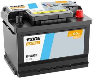 Акумулятор Exide Excell 12В 60 Аг 520А(EN) R+ EXIDE EB602