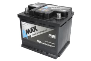Акумулятор 4max STARTING BATTERY 12В 50 Аг 470А(EN) R+ 4MAX BAT50470R